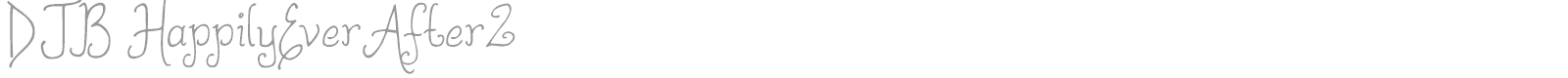 DJB HappilyEverAfter font preview